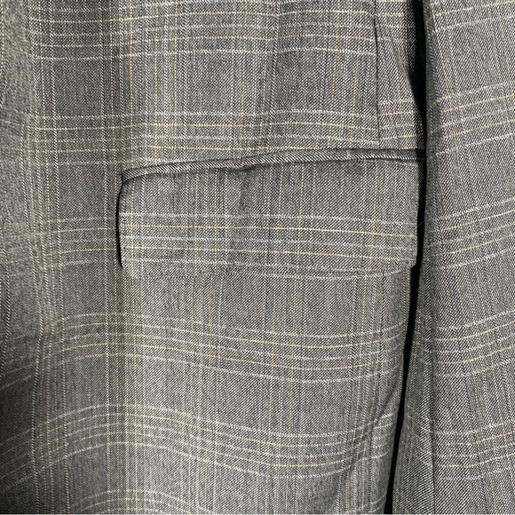 Hugo Boss Tess Beilla The James Check 100% Wool Blazer Jacket Men's Regular 44R - Picture 7 of 14
